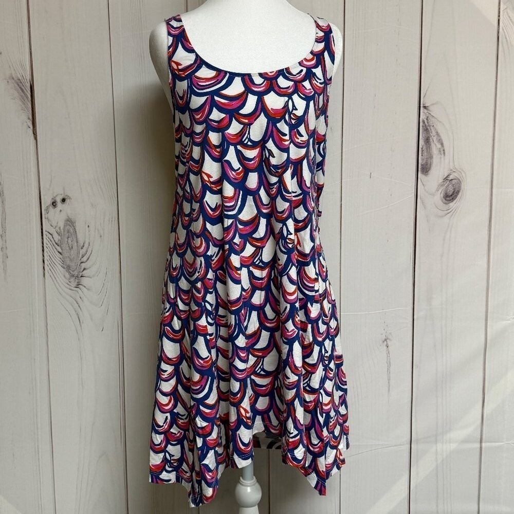 Lilly Pulitzer Monterey Dress S Gillty Print Pima Cotton Racerback Tank GUC